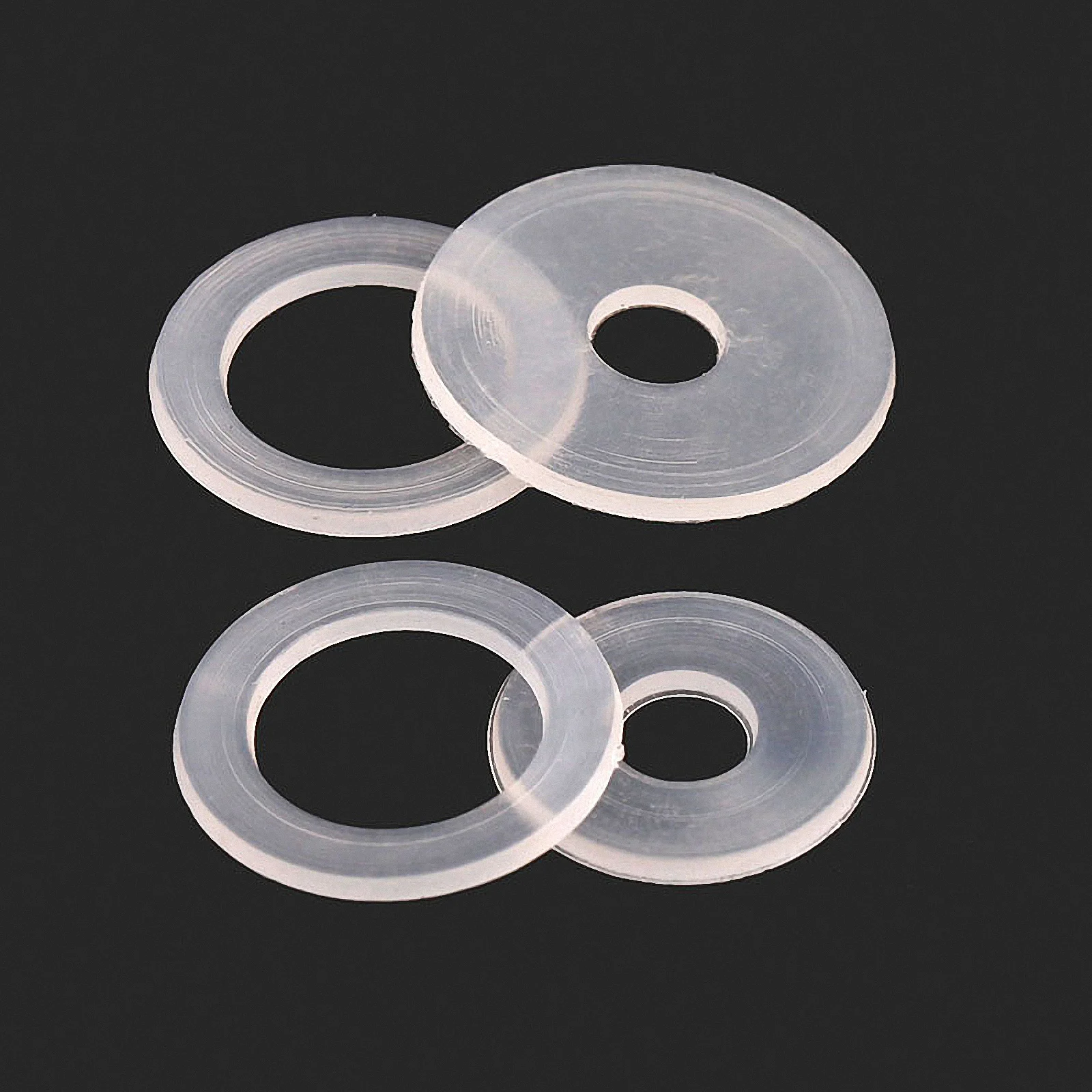 50 pz rondelle di plastica bianche rondella piatta in Nylon morbido rondella di tenuta isolante M3 M4 M5 M6 M8 M10 M12 M14 M16 M18 M20