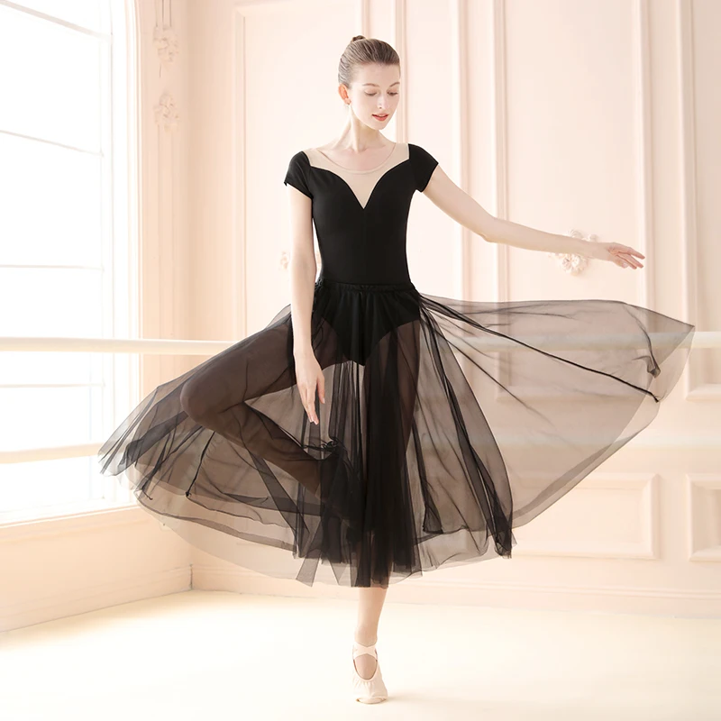 New Brand Sexy Elegant Chiffon Long Skirt Women A-line Tulle Tutu Long Skirt Wedding Party Dance Ballet Bandage Maxi Skirt