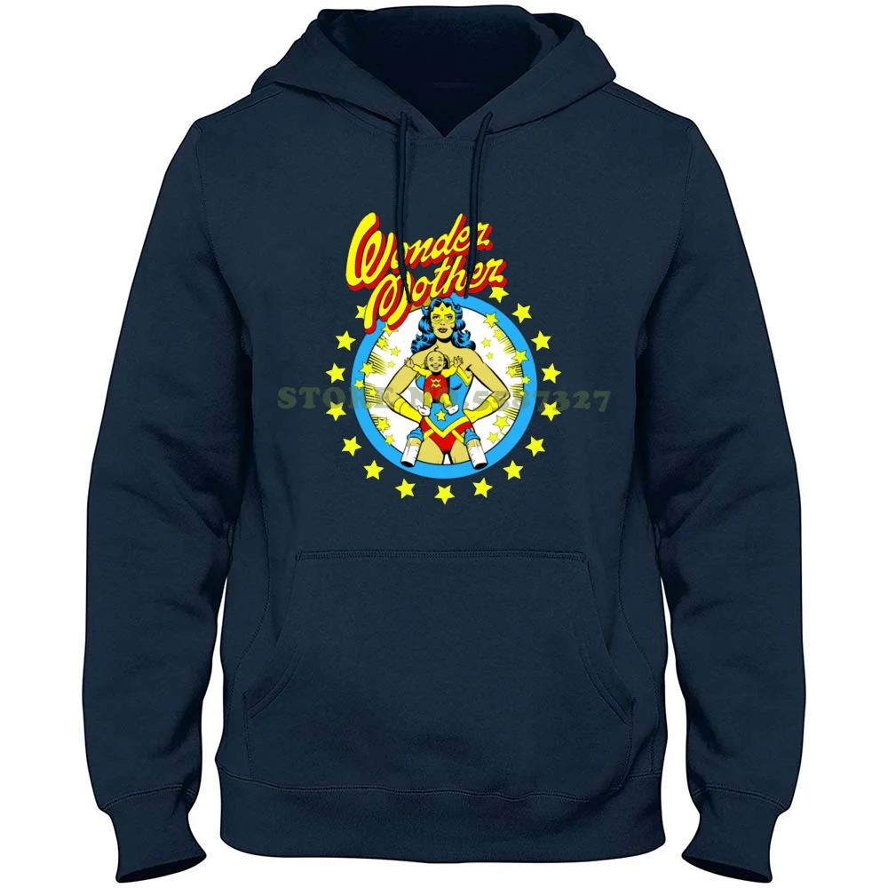 Mutter Held-Geschenk reine Baumwolle Hoodie T-Shirt Wunder Mutter Super Mutter Muttertag schöne Mutter starke Mutter meine Mutter ist mein Held