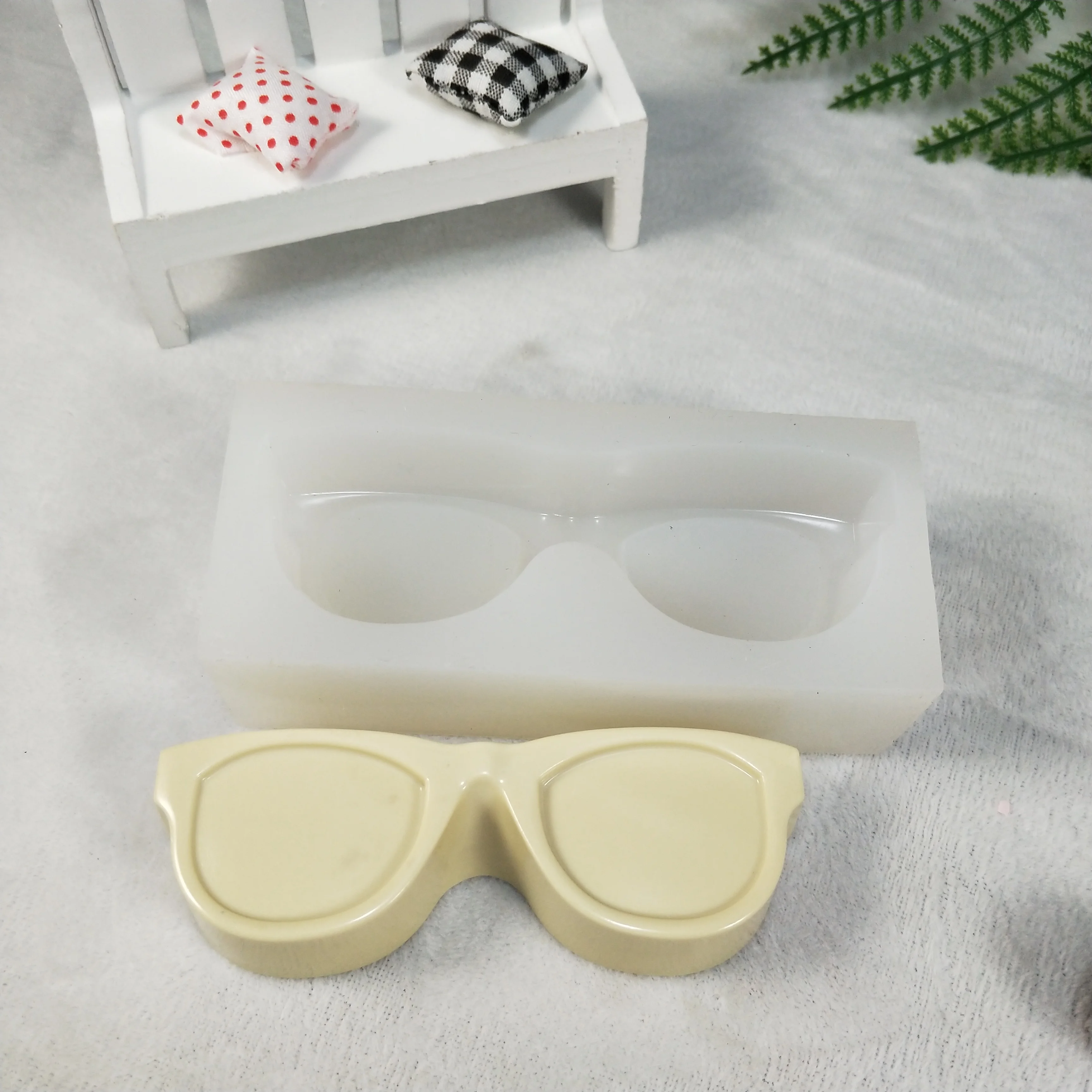 QT0262 PRZY Soap Molds Glasses, Sunglasses Molds Gypsum Chocolate Candle Molds Soap Mould Mold Silicone Clay Resin Eco-friendly