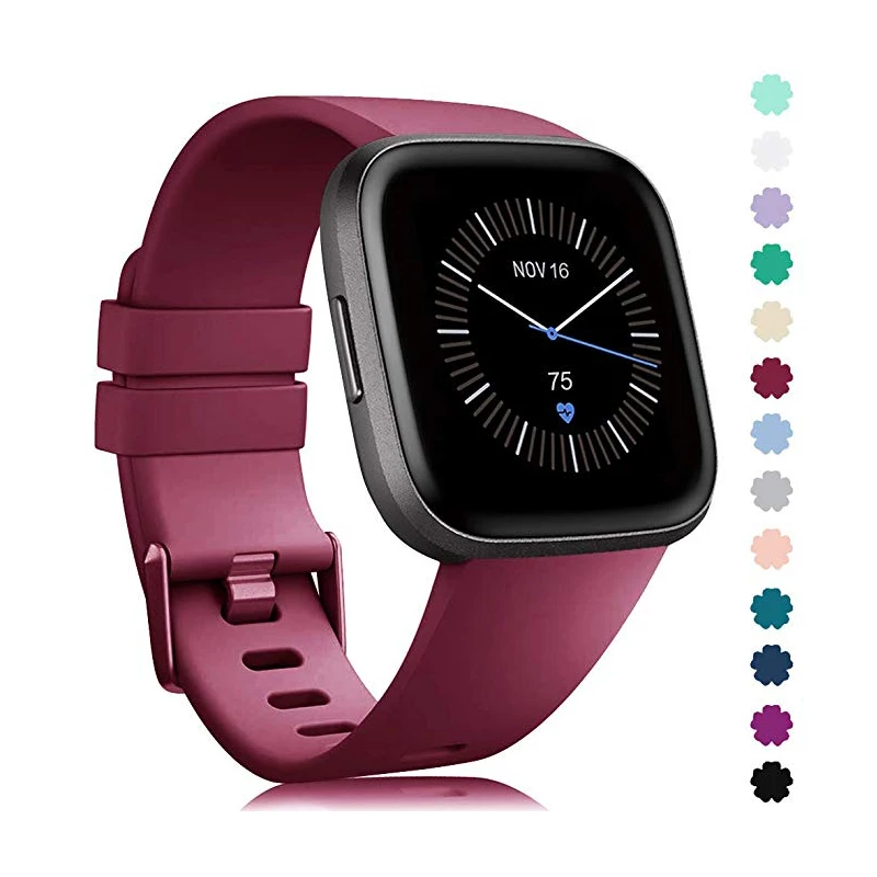 Bracelet de rechange pour Fitbit Versa/Versa2/Lite, Sport, montre intelligente, en silicone