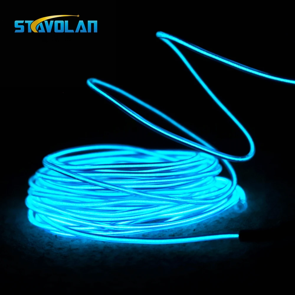 1m/3m/5m/10m EL Wire Waterproof LED Strip Flexible Neon Light  Fluorescent Dance Decor DIY Costume Show Party Atmosphere Lamp