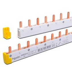 Schneider A9HLP212 1L+N 2P busbar 12-bit can be connected to 6 2P circuit breakers, connected to copper busbar wiring bar