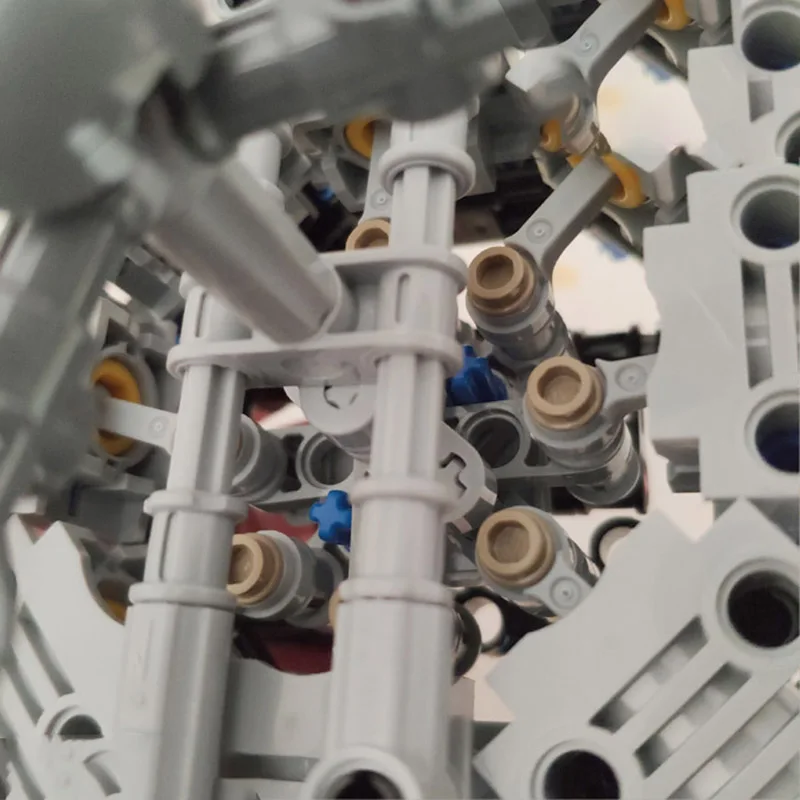 NEW Technical Mechanical Series MOC Kits 8-Cylinder Radial Aircraft Engine Assembly Building Blocks Bricks Model Toys Gifts
