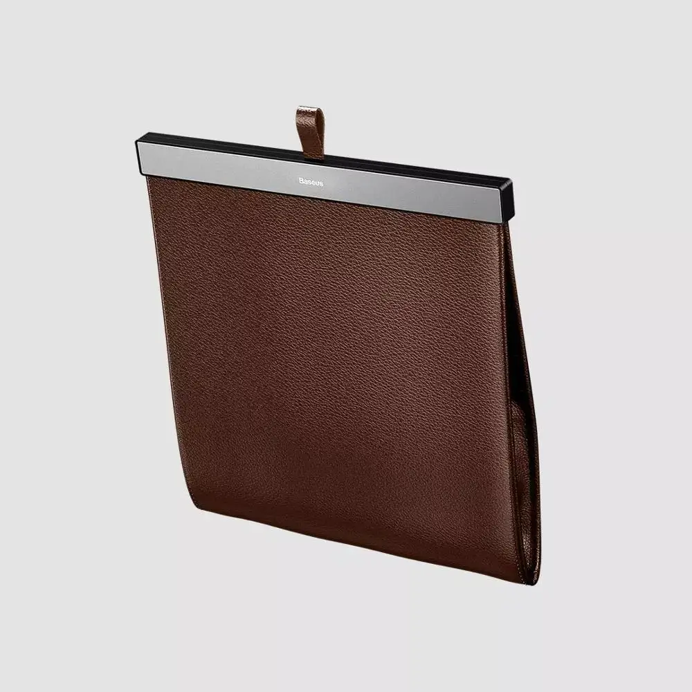 Xiaomi youpin-bolsa de basura para asiento trasero de coche, con cierre magnético bote de basura, de cuero PU, producto inteligente