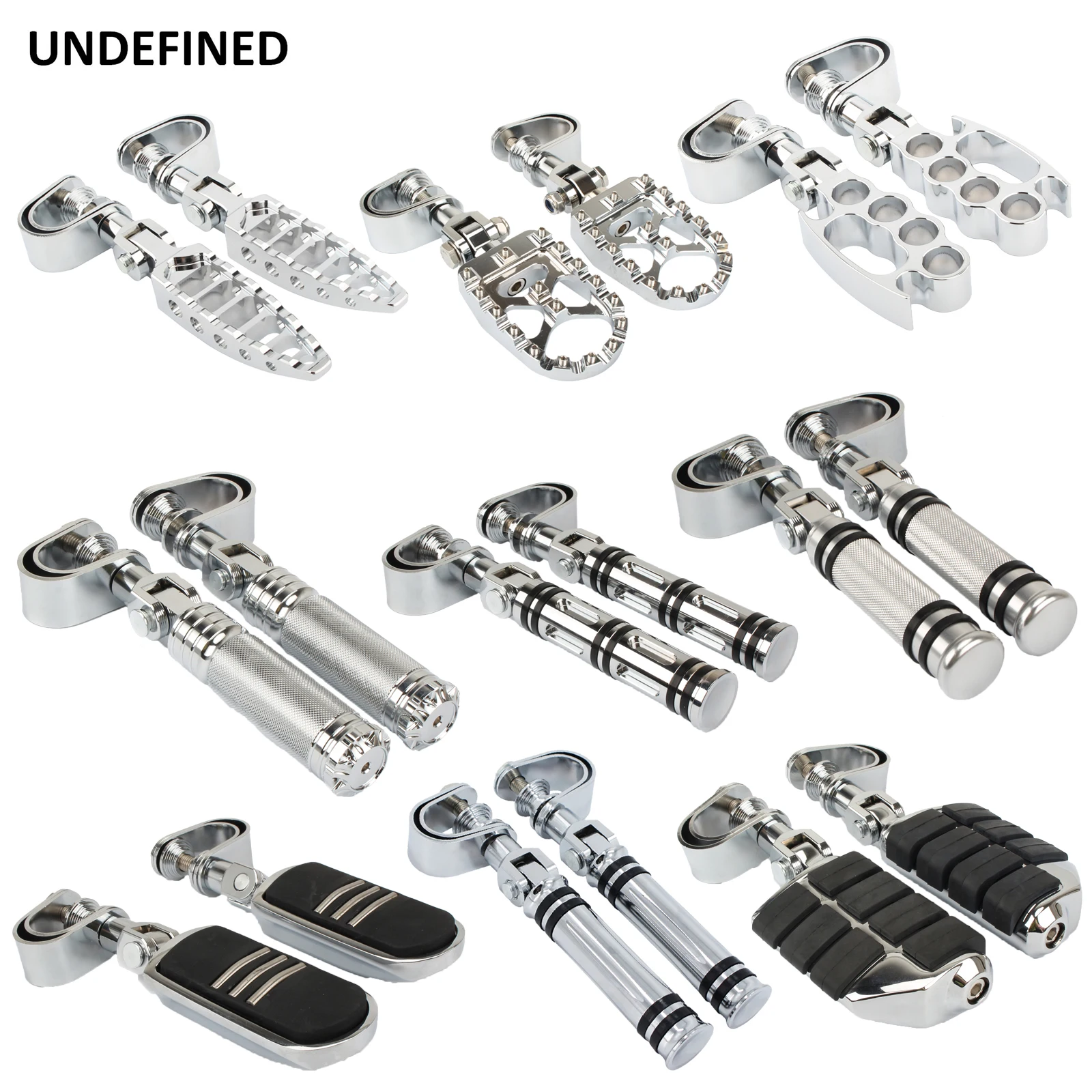 

Universal Motorcycle Footrest Highway Peg Mounts Engine Guard Foot pegs Crash Bar Clamp parts 25 32mm For Harley Chopper Bobber