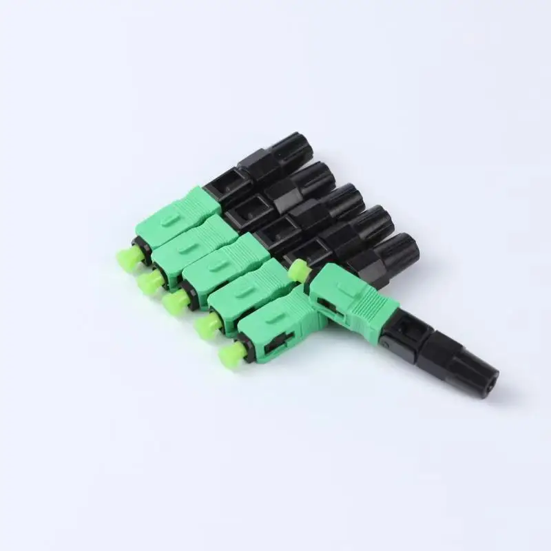 SC UPC 광섬유 고속 커넥터, 단일 모드 SC APC 광섬유 고속 커넥터, FTTH CATV 네트워크용 기계식 어댑터