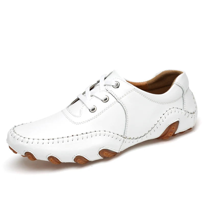 Chaussures de Golf en cuir imperméables pour hommes, antidérapantes, respirantes, décontractées, pour le travail, le Sport en plein air, grande