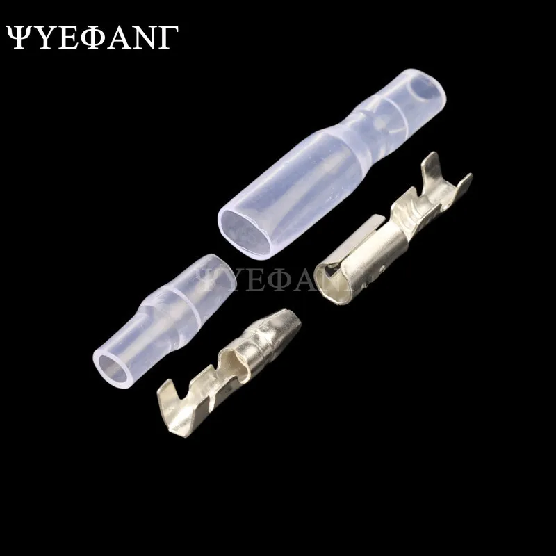 10set Car Auto Motorcycle Bullet Terminals 3.5mm Male Female Wire Bullet Crimp Connectors Terminal with Insulation Sheath