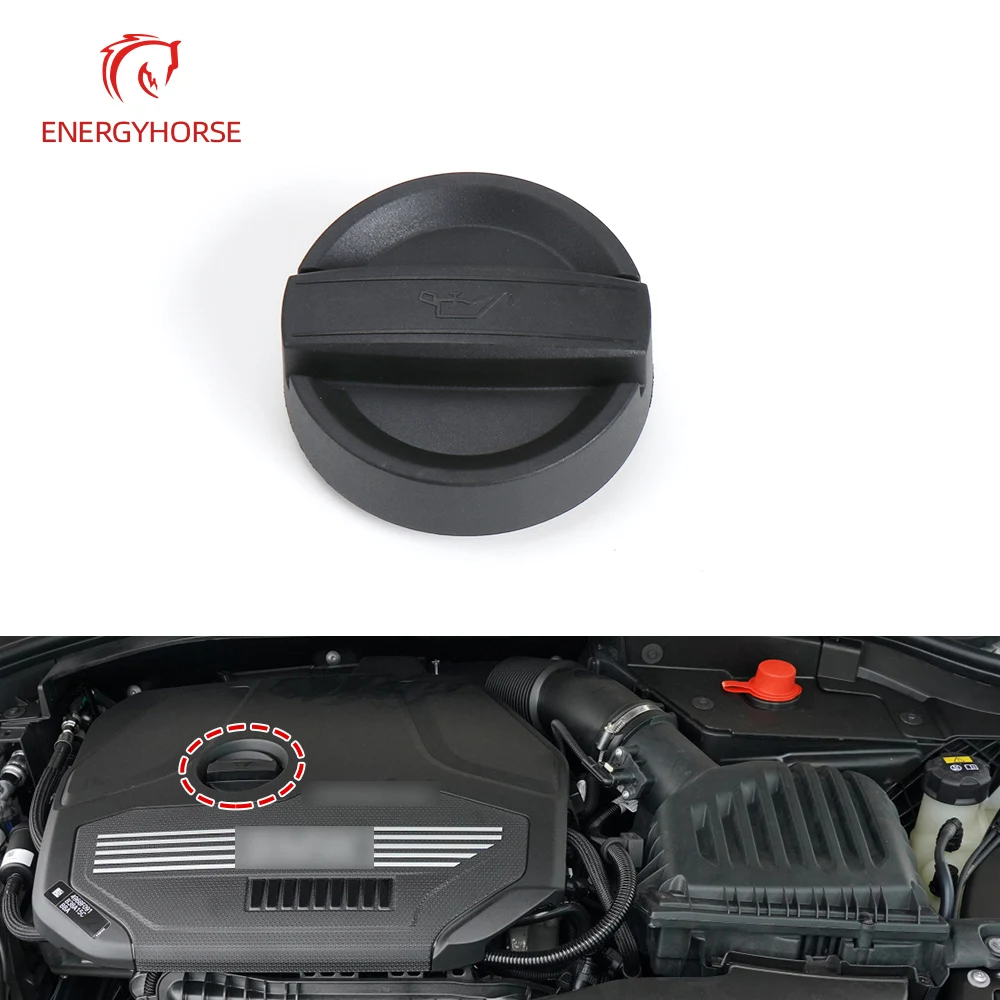 For BMW 1 3 5 7 Series Black Car Engine Oil Filling Cap Tank Covers Car Replacement Parts For BMW F52 F30 F10 F02  11121743294