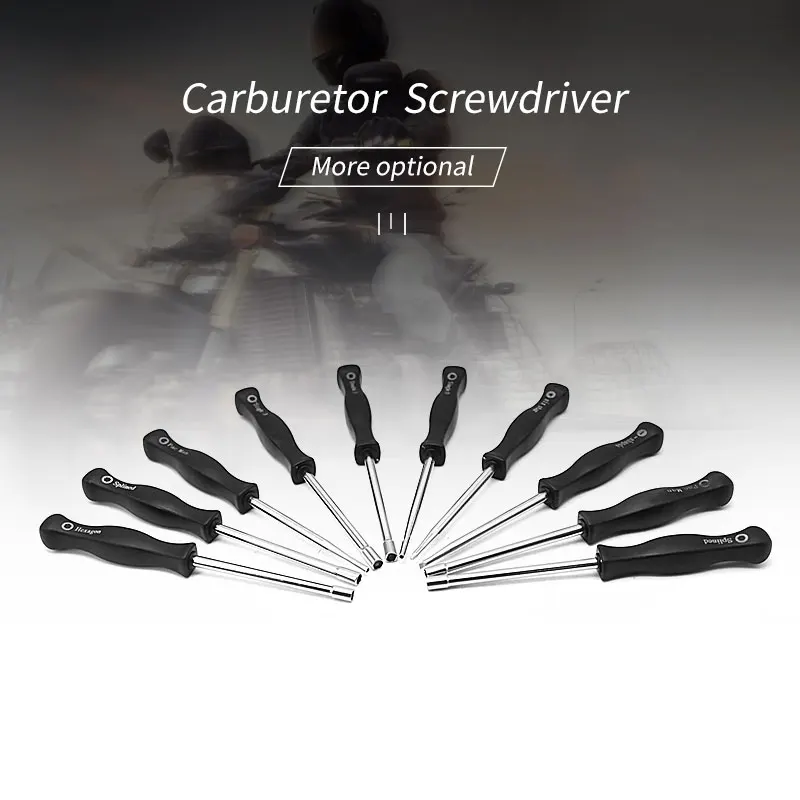 SCL MOTOS High Quality 1Pc Motorcycle Carburetor Screwdriver Adjusting Hand Repair Tool Kit For Hexagon Double D Repair Tool