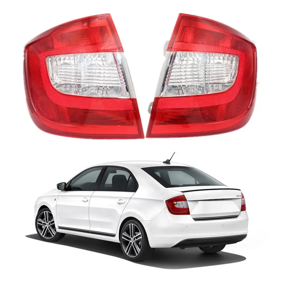 For Skoda Rapid  2013 2014 2015 2016 2017 2018 Car-styling Tail Lamp Rear Light Without Wire Board and Bulbs