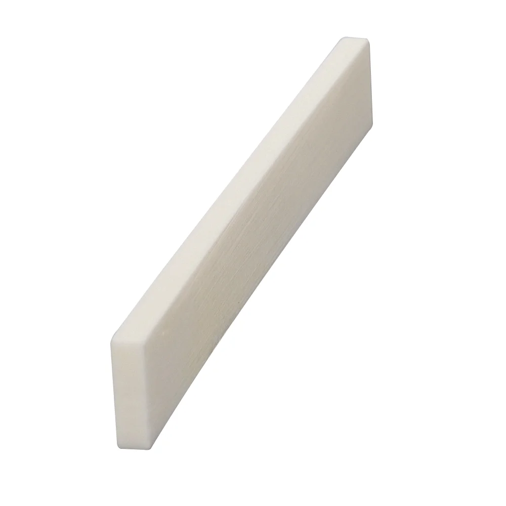 1Pcs Guitar Real Nut Blank Uncut Guitar Bridge Saddles White Color Guitar Nut Ungrooved 80mm×3mm×9mm