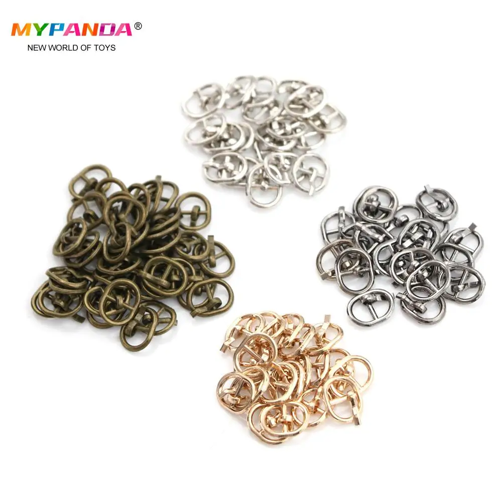 Newest 10PCS 5.5MM Mini Ultra-small Tri-glide Buckle Belt Buckle Doll Bag Buckle Diy Bjd Blyth Doll Buckle Shoes Accessories