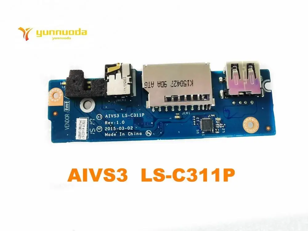 

Original Lenovo U31 U31-70 USB board audio board reader board AIVS3 LS-C311P tested good free shipping