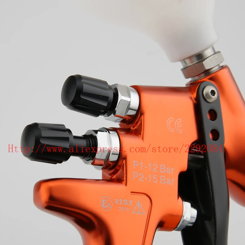 Professional Pneumatic Paint Spray Gun TE HVLP 1.3mm nozzle 600cc Mixing Cup spray gun adapter for Automotive Repair Painting