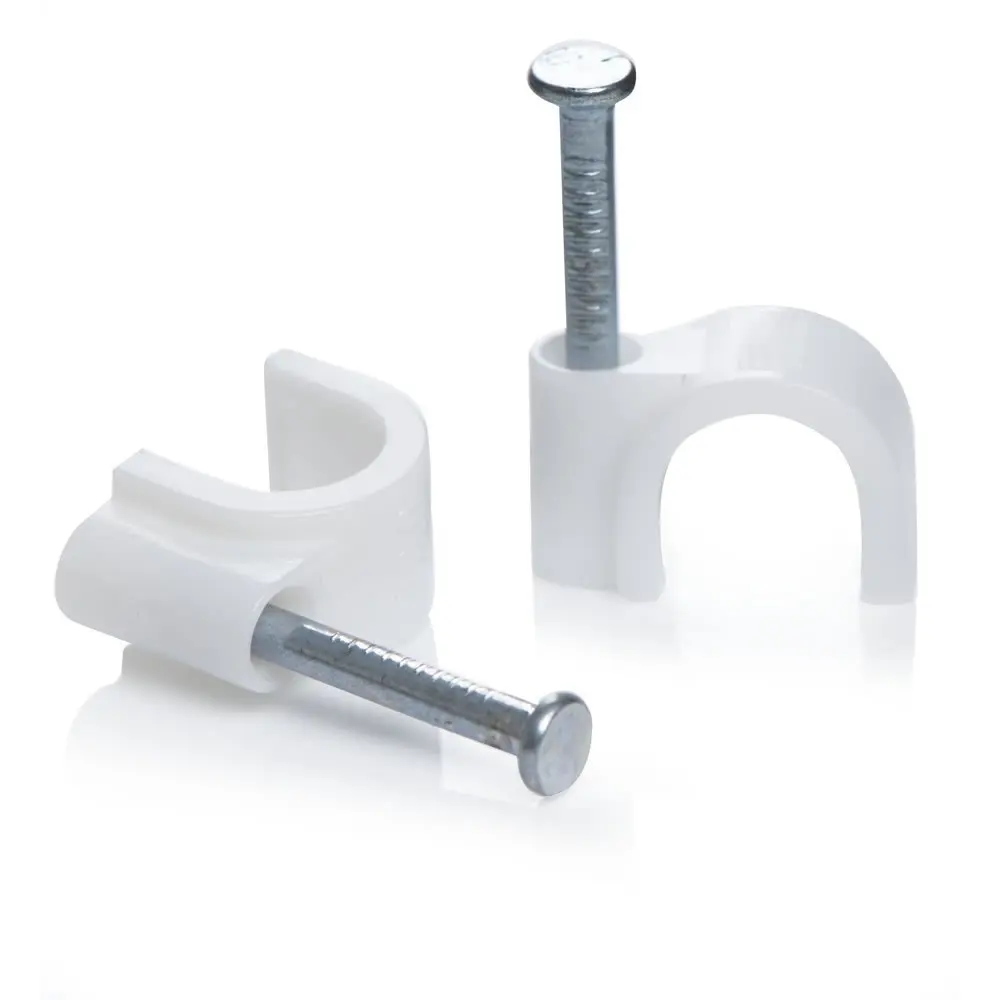 100 Stück Runde Kabelclips 4mm 6mm 8mm 10mm Kabelmanagement RG6 CAT6 RJ45 Elektrische Kabelhalter Kreisförmige Kabelclips – Detail 2