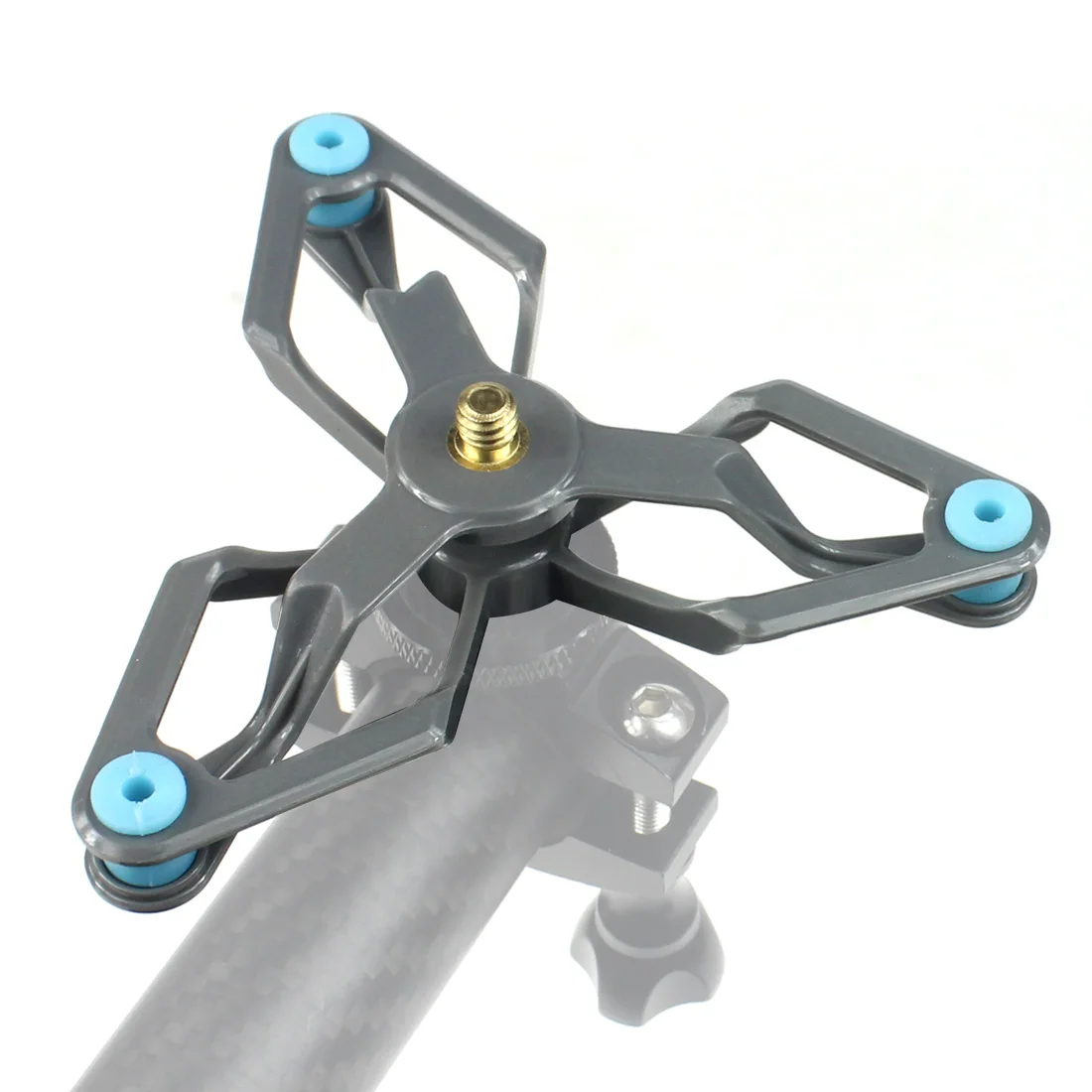 Tłumienie amortyzator stojak do montażu uchwyt statyw zestaw 1/4 "śruba do DJI OSMO kieszeń na Gopro Hero 8 kamera rower naprawiono