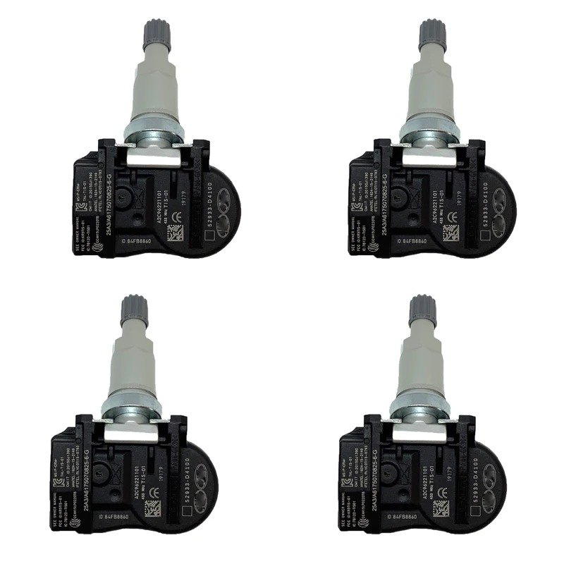 

4pcs tpms Tire Pressure Sensor For 2015-2019 KIA Sportage QL Cadenza Optima H-yundai Elantra 52933-D4100 52934D4100 TPMS SENSOR