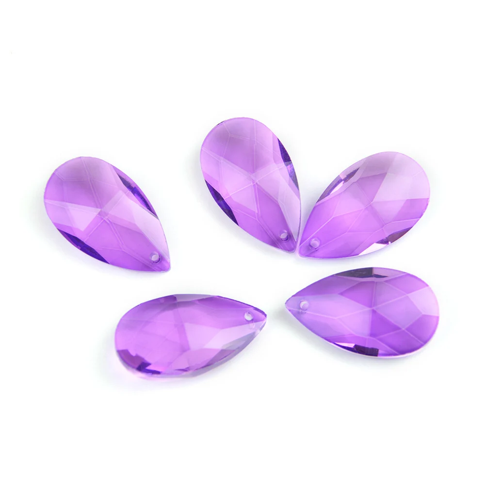 

38mm-76mm Violet Mesh Shape Crystal Chandelier Pendants Parts Beads Hanging Crystals For Chandelier