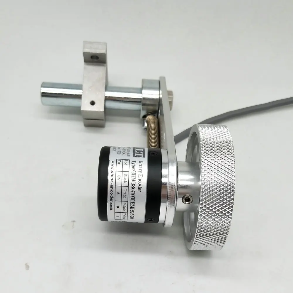 

GHW38 Length Measuring Device 5V Line Driver Output Rotary Encoder With 200mm circumference metal Wheel