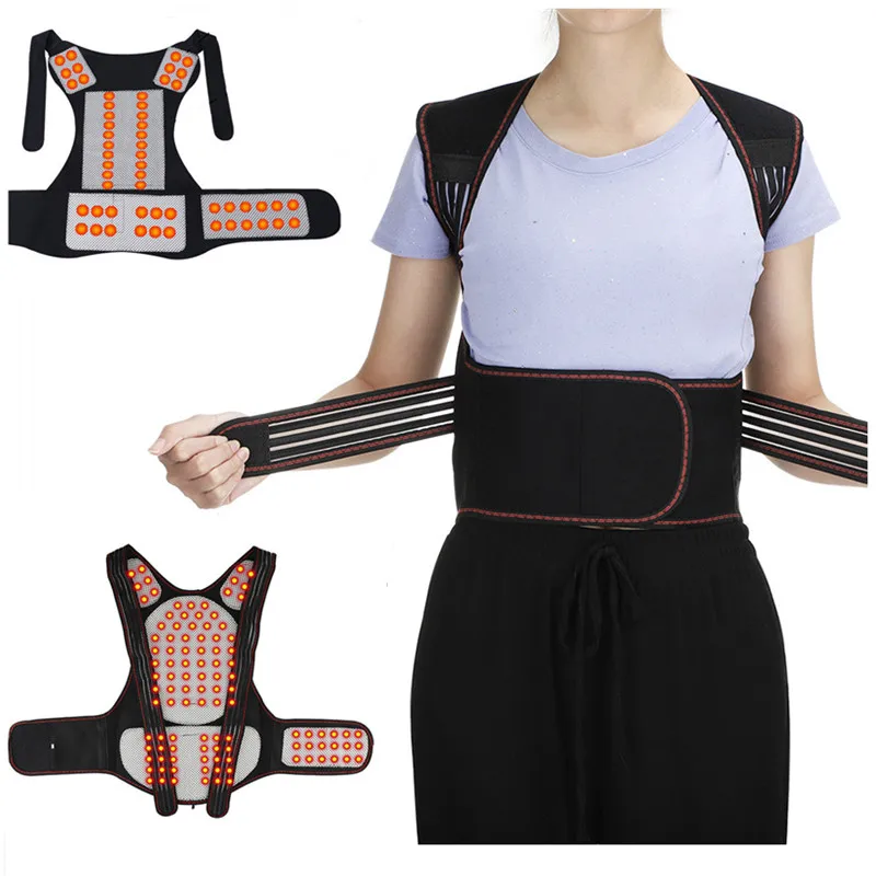 

Magnets Self-heating Therapy Belt Waist Brace Magnetic Back Support Brace Posture Corrector Lumbar Support Belt Pain Relief