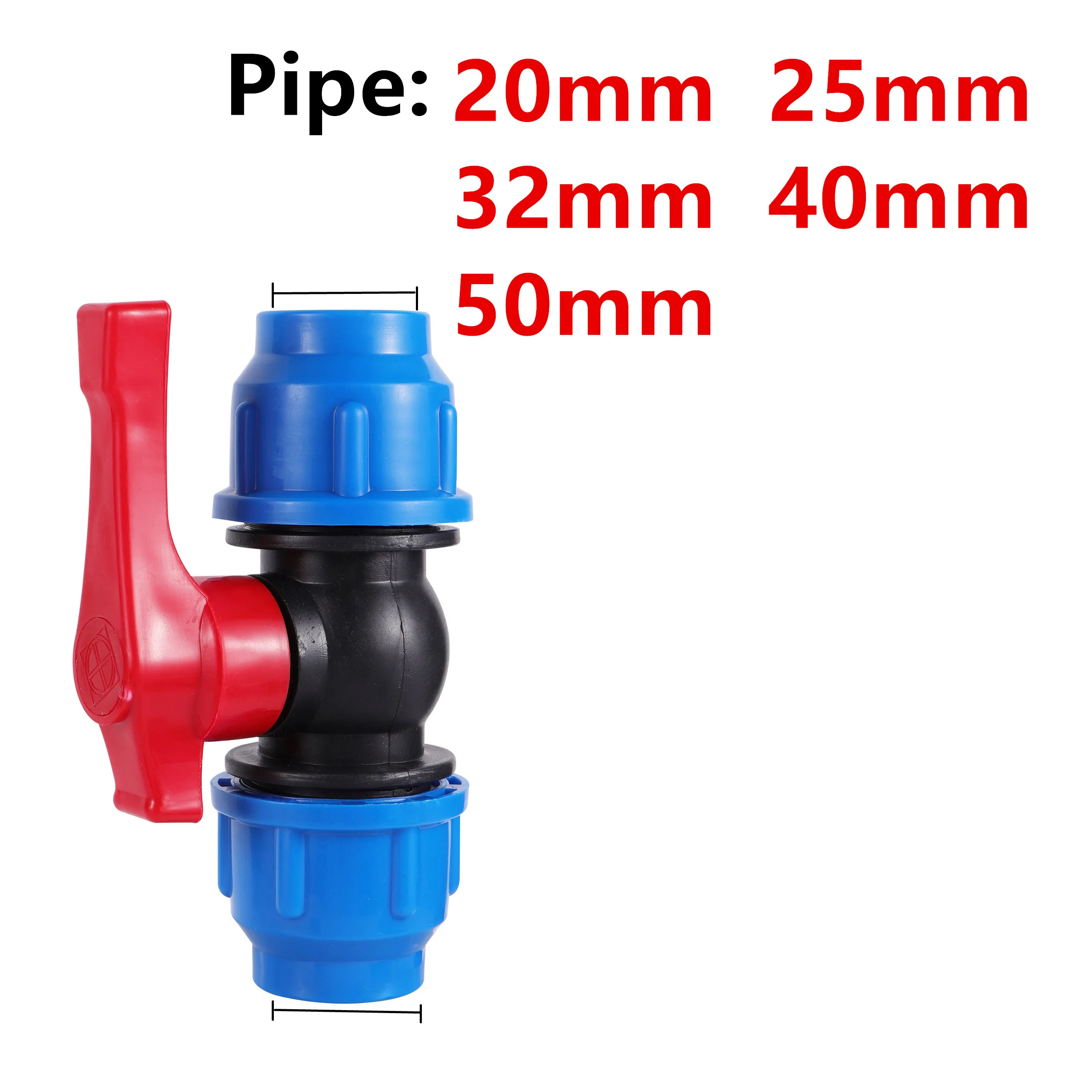 1Pc 20/25/32/40/50mm PVC PE Rohr Leitungswasser Splitter Kunststoff Schnell ventil Anschluss Landwirtschaft Bewässerung Wasser Rohr Fitting