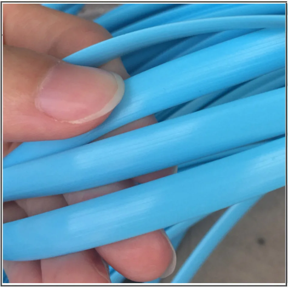 PE Round Flat Rattan Hanging Basket, Plastic Rattan Chair, Tea Table Storage Basket, Repair Material, 8x1.2mm