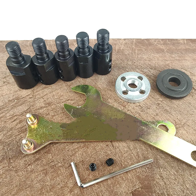 1 set M10 5/8/10/12mm drill Spindle Adapter Grinding Polishing Shaft Motor Bench Grinder Saw blade adapter Connecting rod sleeve