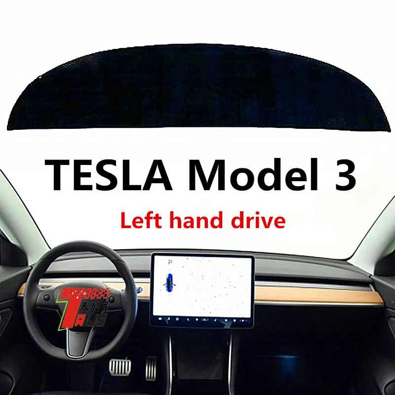 

TAIJS Factory Casual Simple 3Colors Polyester Fibre Car Dashboard Cover For TESLA Model 3 Left Hand Drive