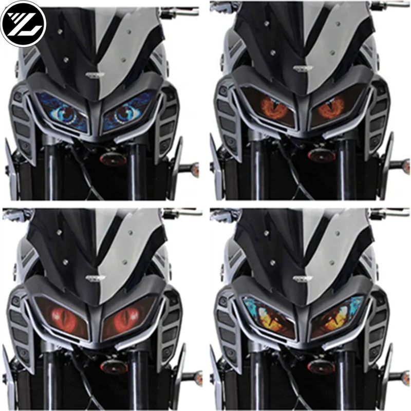 Motorcycle accessories headlight protection sticker Front Fairing Headlight Sticker Guard Sticker for yamaha MT-09 MT09 2017 18