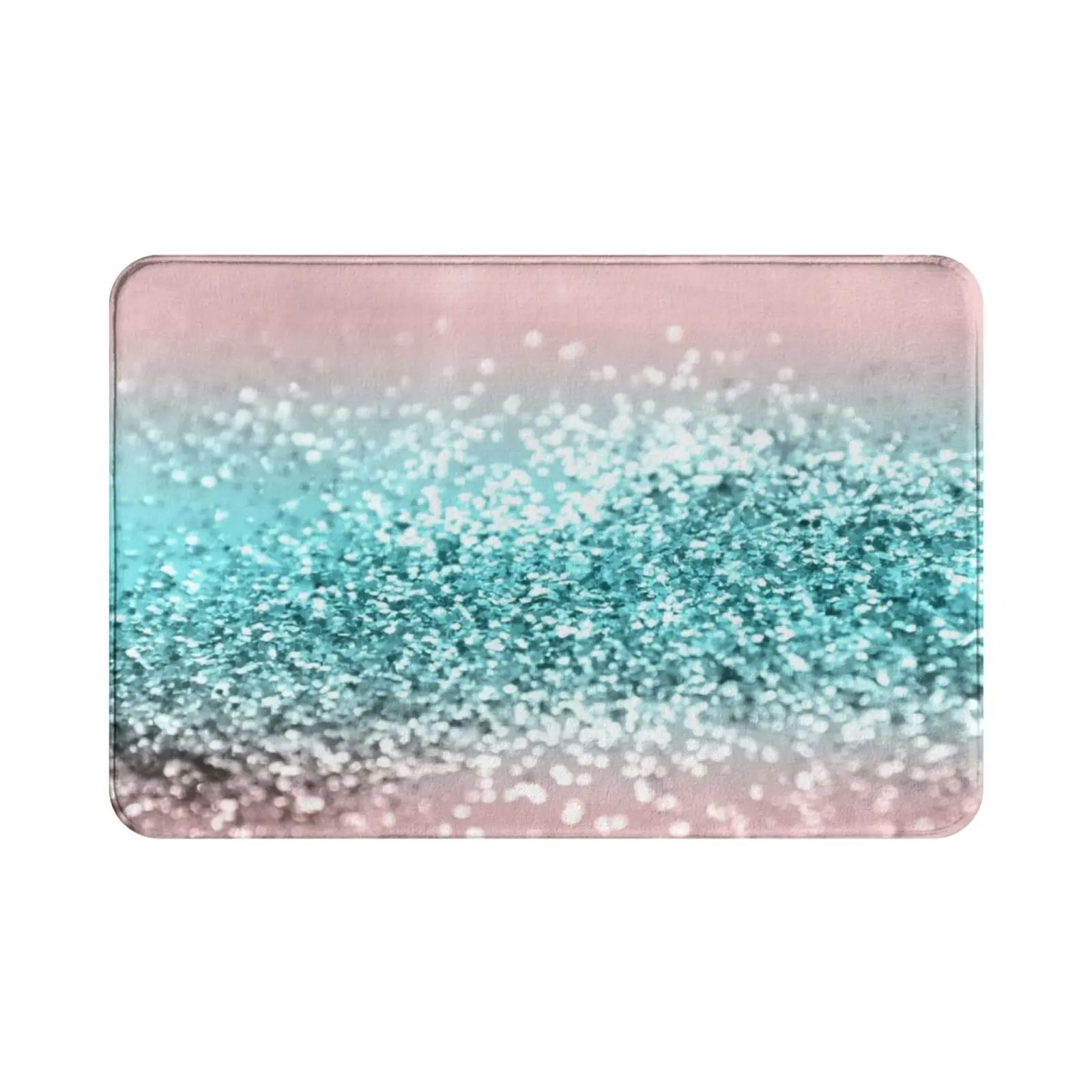 Tropical Summer Vibes Glitter #1 #decor #art Carpet Mat Rug Cushion Soft Color Digital Manipulation Light Pink Green