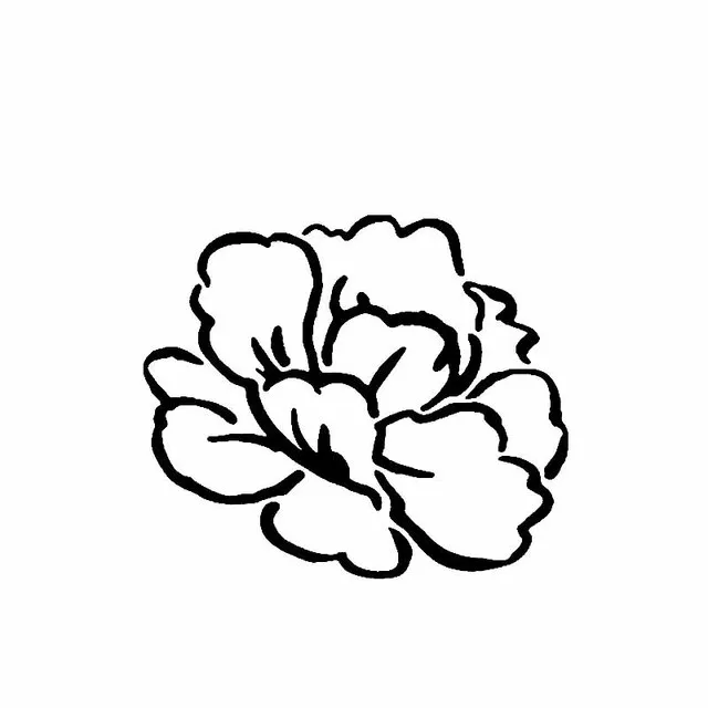 

14.2CM*12.2CM Car Sticker Vinyl Decal Side View Flower Decoration