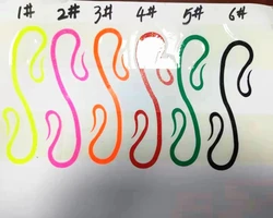 100pcs Silicone Skirt Trailers,Salty Rubber Skirt, DIY Madai Jigs, Snapper Fishing Lure, Salty Squid Rubber Jig, Bucktail