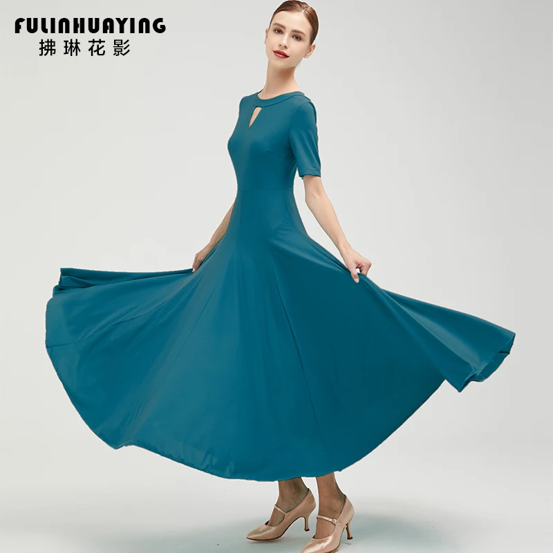 

Newest Woman Ballroom Dance competition Dress dance ballroom waltz standard dance Dress women ballroom Dress Y0267