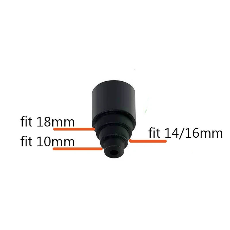 Universal Silicone Cartridges Adapter, Carts Connector Cap, Round Pen Fit with Glass Attachment, 10mm, 14mm, 16mm, 18mm, 25Pcs