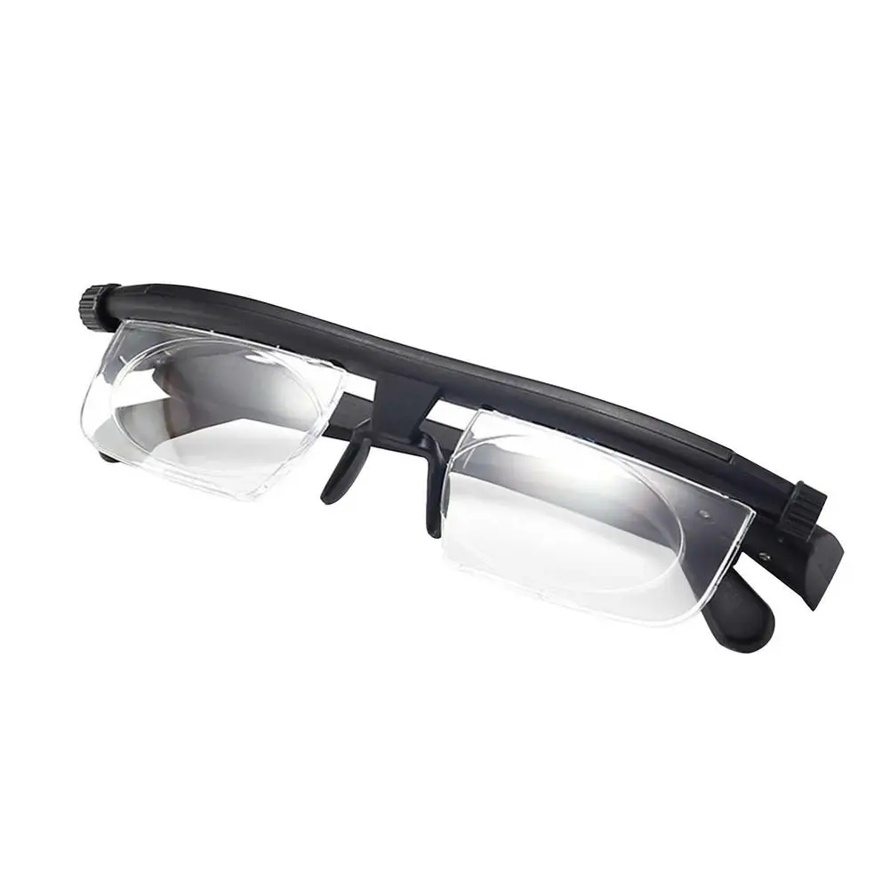 

New Adjustable Reading Glasses Lenses Nearsighted Farsighted Computer Reading Driving Unisex Correction Binocular Focus Eyeglass