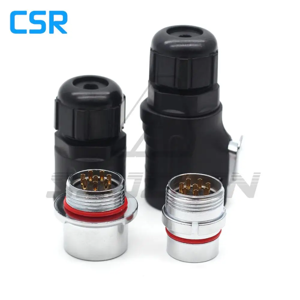 XHP20 , Waterproof Connector 8 Pin Outdoor LED Power Cable Connector Male Plug And Female Socket Docking Connector IP67