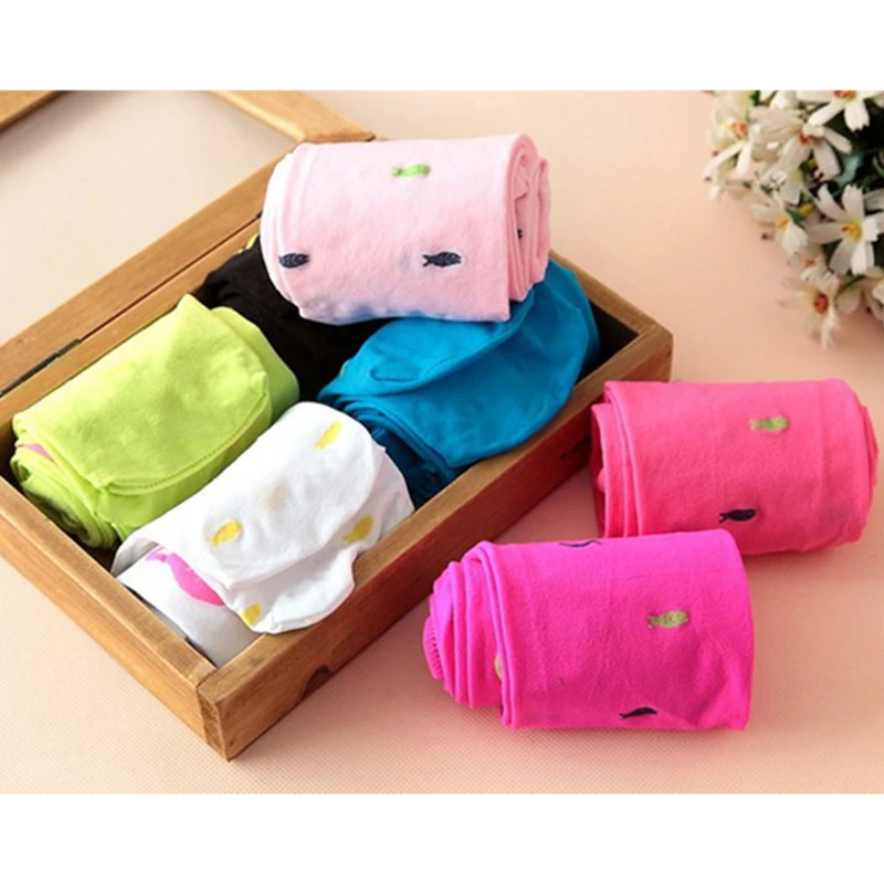 Autumn New High Quality Children Girls Tights Velvet Candy Colors Cute Cat Fish Stocking Baby Kids Pantyhose Long Socks Freeship