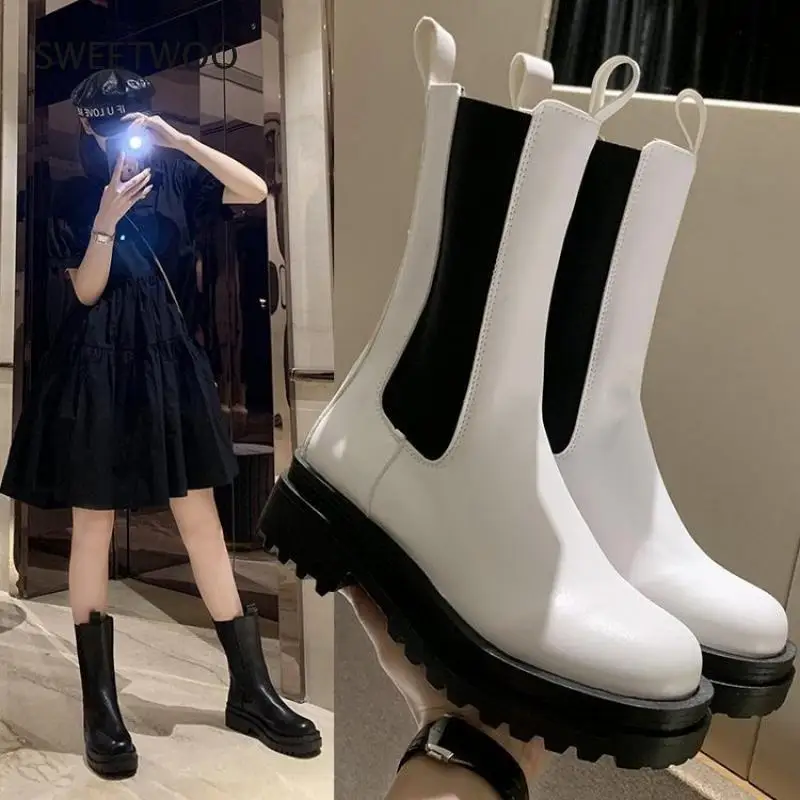 

2021 Women's Boots High Heels Platform Boots Gothic Punk Lolita Shoes Ankle Boots Women's Combat Boots