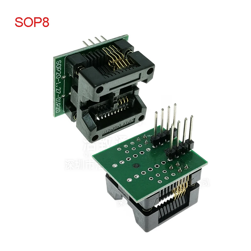 SOP8 Đốt Cháy Trong Ổ Cắm 14/16/18/20/24/28 Để Chấm Rộng Và Thân Hẹp chip Adapter IC Chuyển Đổi Thử Nghiệm Ghế