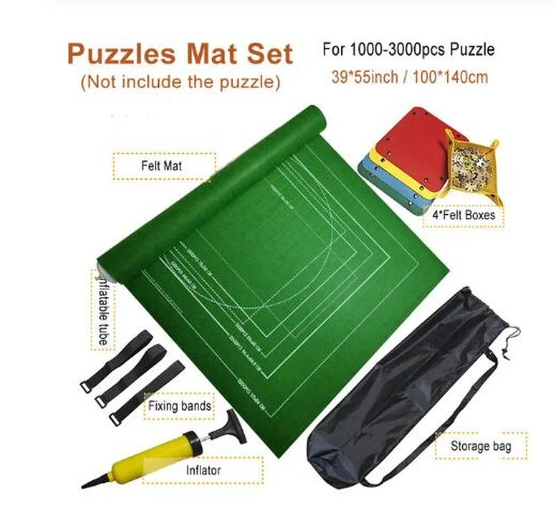 Puzzle Mat Jigsaw Roll mata z filcu mata do zabawy Puzzle koc do 3000 sztuk Puzzle akcesoria przenośna torba do przechowywania podróżna