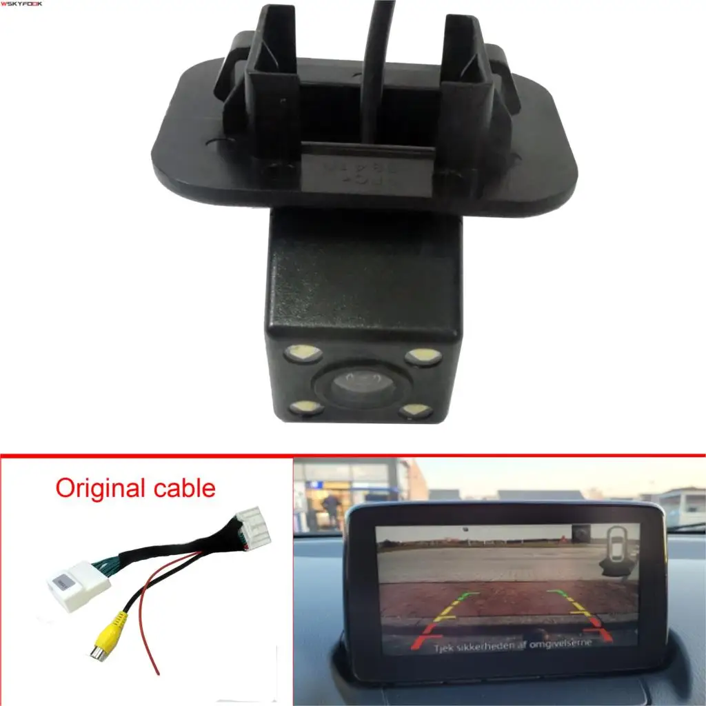 

Car Rear View Reverse Backup Camera For Mazda CX-3 CX3 CX 3 KD 2016~2020 /28 Pins Adapter cable For Original Screen