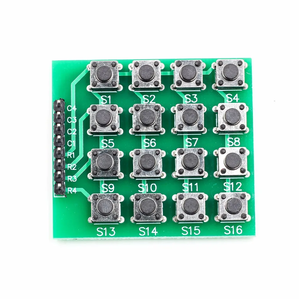 8pin 4x4 4*4 Matrix 16 klawiszy przycisk klawiatura numeryczna moduł Breadboard Mcu dla arduino Diy Kit — zdjęcie 3