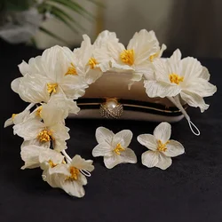 Neue Exquisite Champagner Blätter Haarband Braut Headwear Hochzeit Kopfschmuck