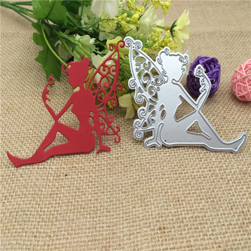 

Angel metal cutting dies mold Round hole label tag Scrapbook paper craft knife mould blade punch stencils dies