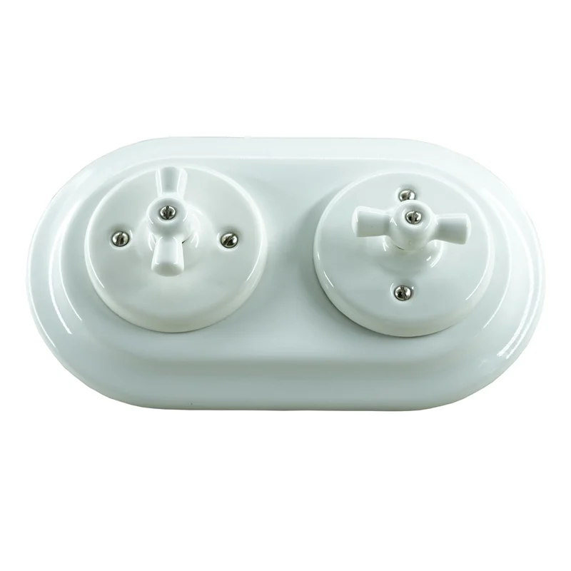Interruptor de Iluminação de Porcelana de Montagem Desmontada Interruptores Elétricos de Parede 240v 16a