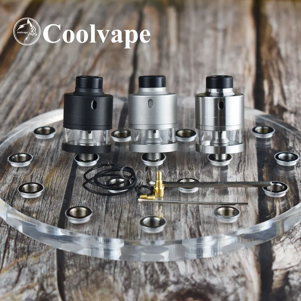 

Coolvape Хаку Ривьера Стиль RDTA 316ss rdta распылитель 22 мм/24 мм Одиночная катушка перестраиваемая капель Tank atomizer vs Flave 24 мм RDTA