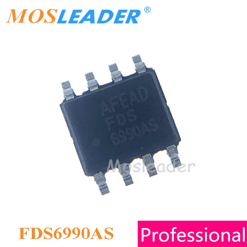 Mosleader FDS6990AS SOP8 100PCS 1000PCS 2500PCS 30V 7.5A Dual N-Channel FDS6990A FDS6990 6990 Chinese High quality