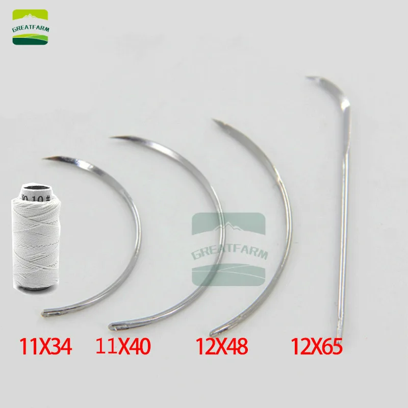 Veterinary medical suture needle Suture Surgical suture needle Veterinary instrument Pig cattle sheep pet Curved needle External